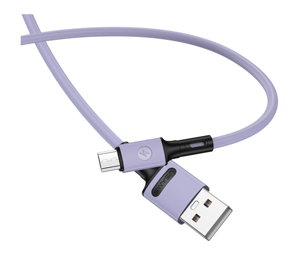 USAMS Kabel U52 microUSB 2A Fast Charge 1m purpurowy SJ435USB04 - 1569006 - zdjęcie